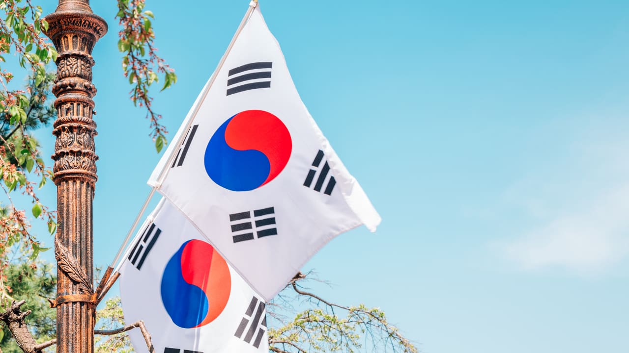 Bandera de Corea del Sud